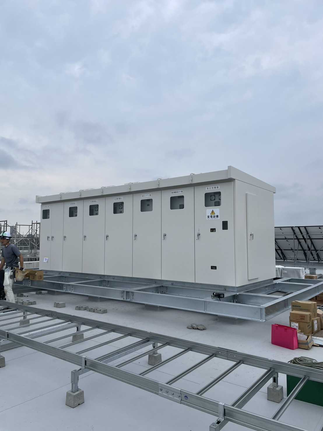 練馬区 某中学校 キュービクル据え付け工事